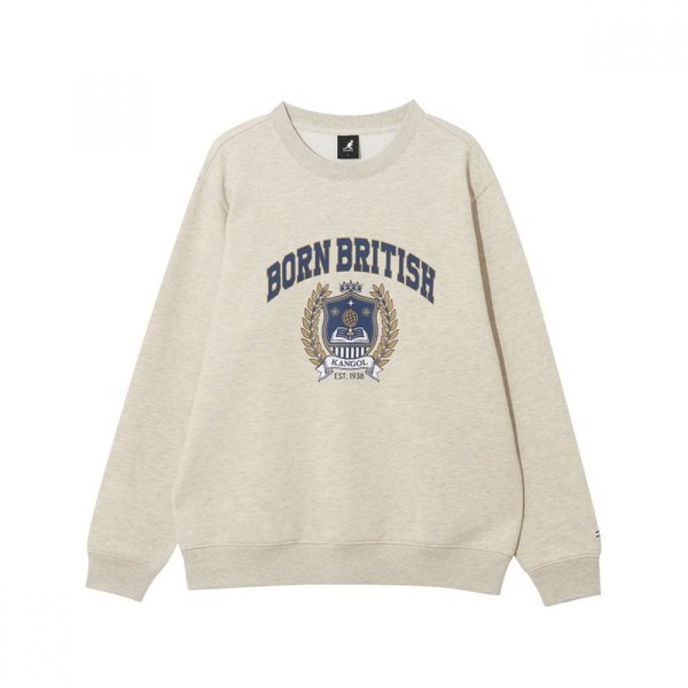 Свитшот Kangol College с графическим принтом, полуприлегающего кроя, 1786, цвет овсяный XL