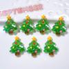 10Pcs New Cute Resin Cartoon Shining Christmas Collection Series Flat Back Scrapbooking DIY Jewelry Craft Decoration Accessories