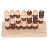 Beaded 3D Table Game Chess Toy 4 Connect Chess Toy Early Educatioal Puzzle Interactive Two Player