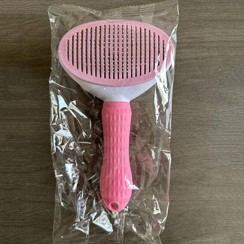 New Pet Comb with Steel Pins - Effective Cat and Dog Grooming and Hair Removal Brush