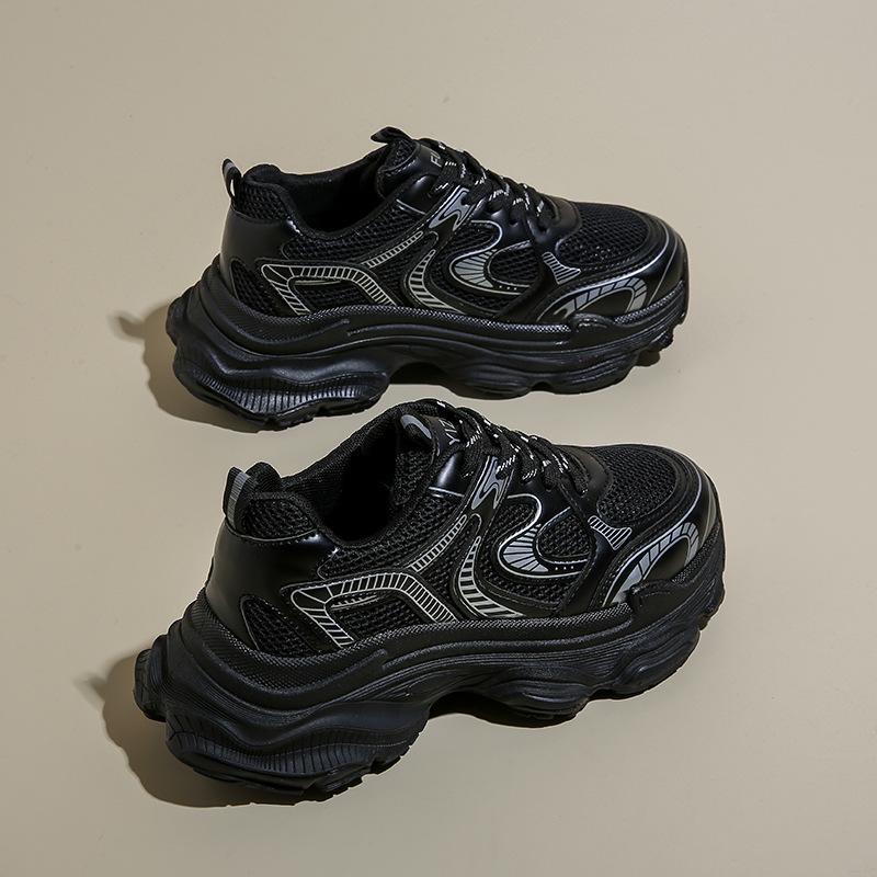 

МОДНАЯ ОБУВЬ, мужские дышащие спортивные кроссовки, спортивные кроссовки для бега, уличные женские теннисные кроссовки для тренажерного зала 35 чёрный