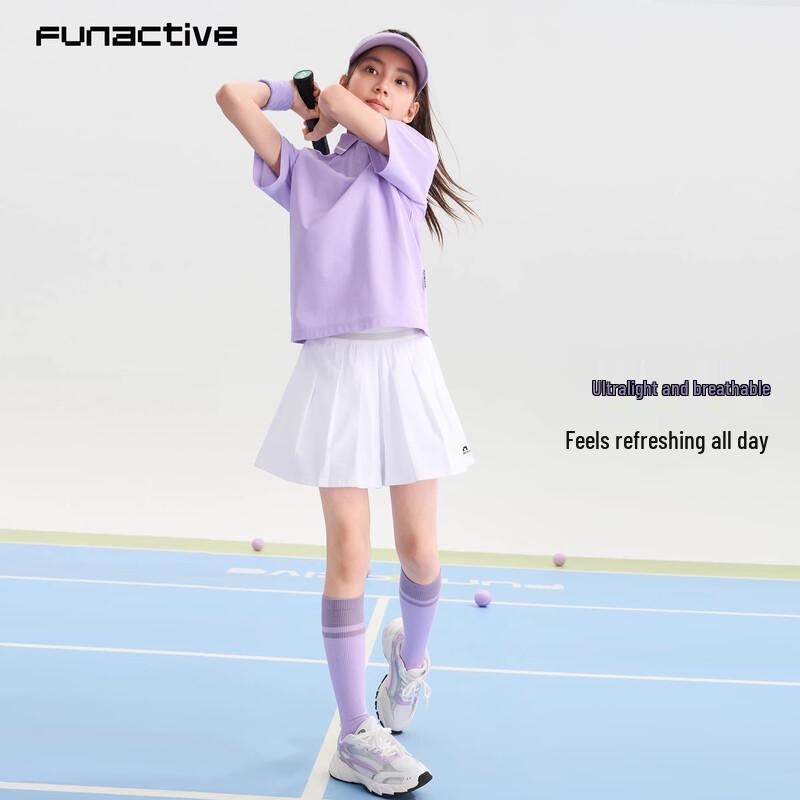 FUN ACTIVE Girl s Pleated Quick-Dry Skort 130CM
