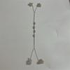 New Chest Chain, Fashionable White Diamond Colored Diamond Chest Rest, Sexy Rhinestone Body Chain Accessories Women'S Body Chain