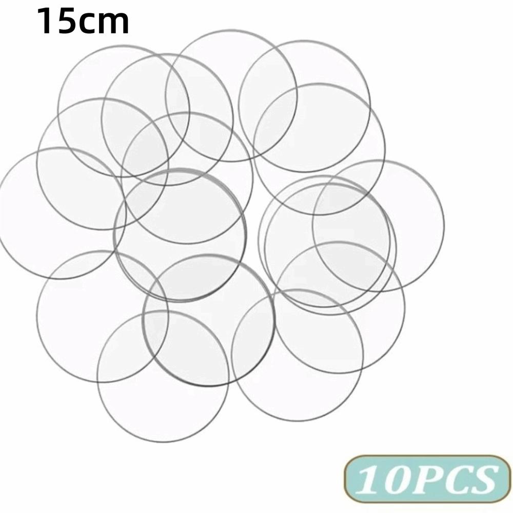 10Pcs 2MM Blanks Acrylic Circle Dis Transparent Transparent Disc  Cake Baking Decor