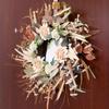 Lifelike Silk Flower Wreath with Foliage Charming Artificial Flower Wreath Adornment for Festive Celebrations or Events