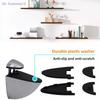 {Summer2}2Pcs Adjustable Metal Glass Clamps Wood/Glass Shelf Bracket Wall Mount Floating Clip Anti-Slip Support Partition Clamp