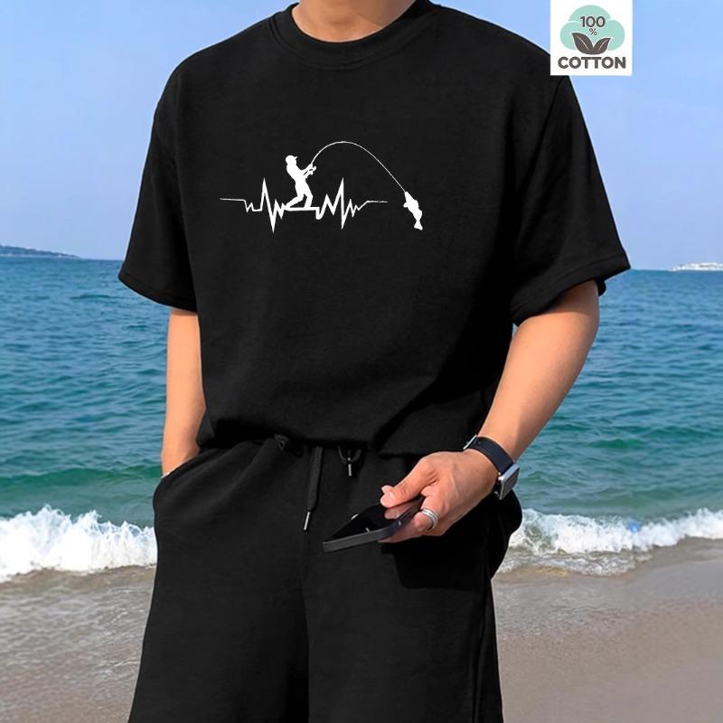 

Летняя мужская футболка с коротким рукавом, модная, с принтом бренда, мужской универсальный топ, одежда, свободная нижняя рубашка 6xl чёрный