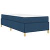 Bed Frame with Mattress Blue 80 x 200 cm Fabric
