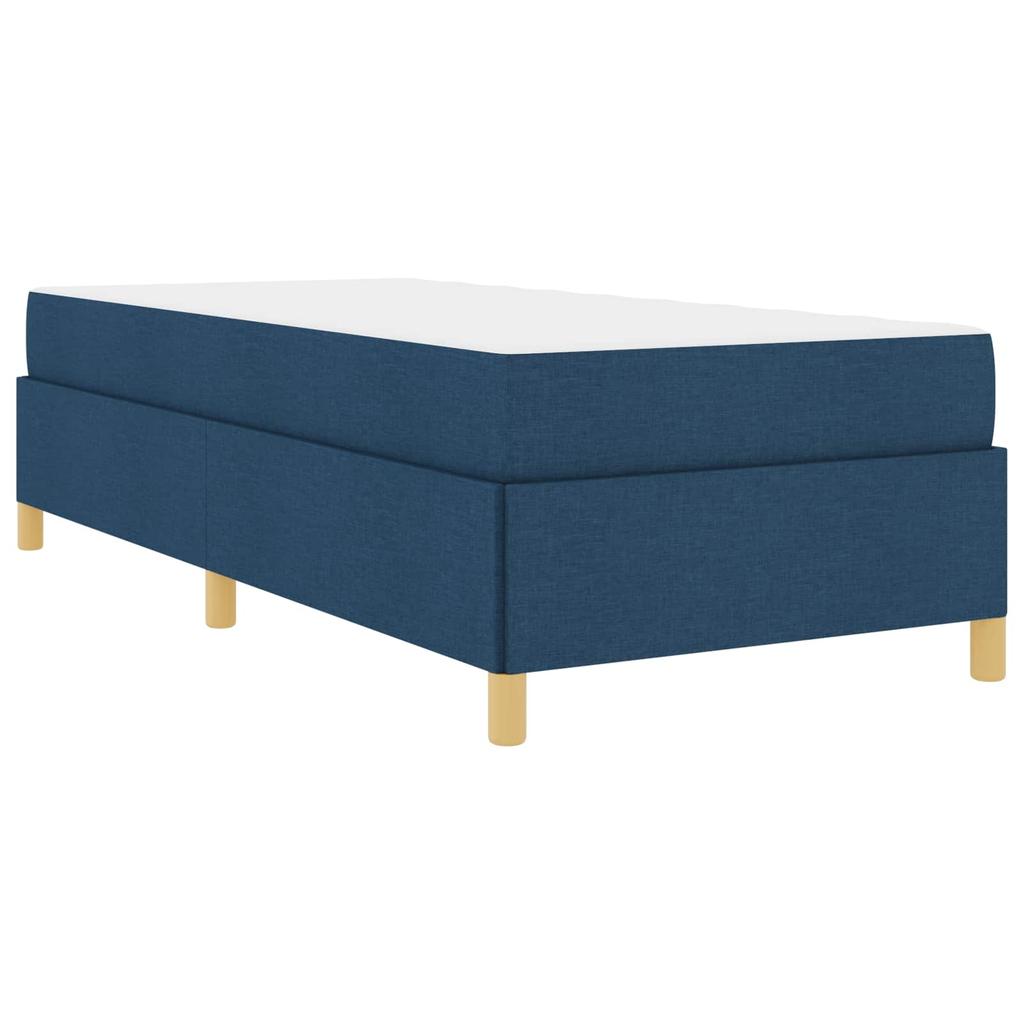 Bed Frame with Mattress Blue 80 x 200 cm Fabric
