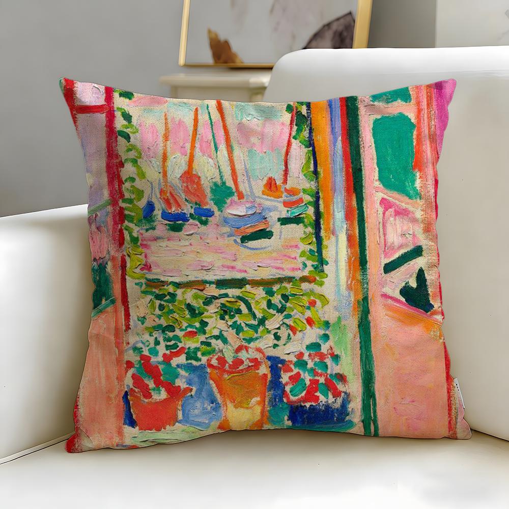 Classic Artist Henri Matisse Cushion Cover Soft & Easy-Wash Pillow Case – Versatile for Couch, Bed, Travel and Office