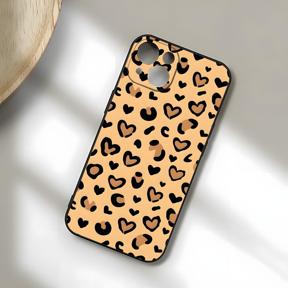 Luxurious Leopard Print Phone Case For IPhone 17 Pro Max 15 Pro 16 14 Plus 12 13 Mini 11 Pro Shockproof Soft Cover