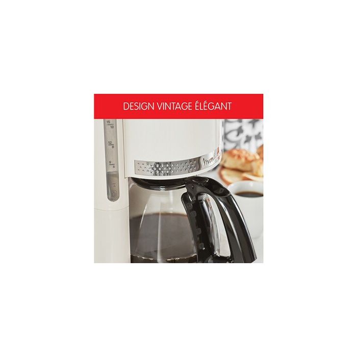 Cafetière Filtre - MOULINEX - FG381A10 - Ivoire - 1.25L - 15 Tasses