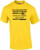 Jag är en second hand-vegetarian. Kor äter gräs, jag äter kor. Rolig T-shirt