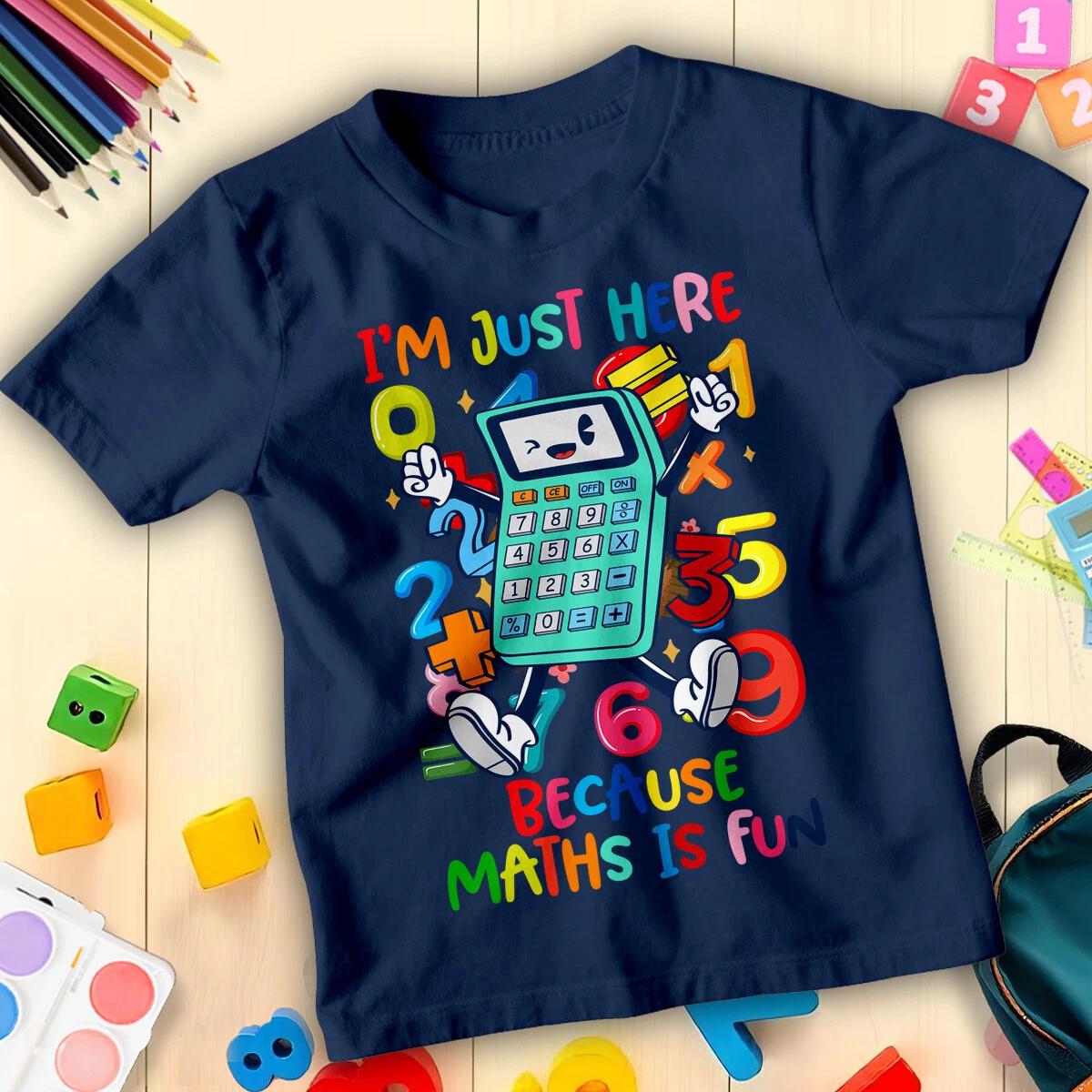

World Book Day Boys and Girls Calculator Number Ideas T-Shirt for Kids #ND -a 150