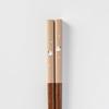Sunlife Chopsticks, Dishwasher Safe, Adult, Long, Cute, 22.5cm, Shimaenaga (Long-tailed Tit) Design, Natural Wood, Brown, Made in Japan, H-06758