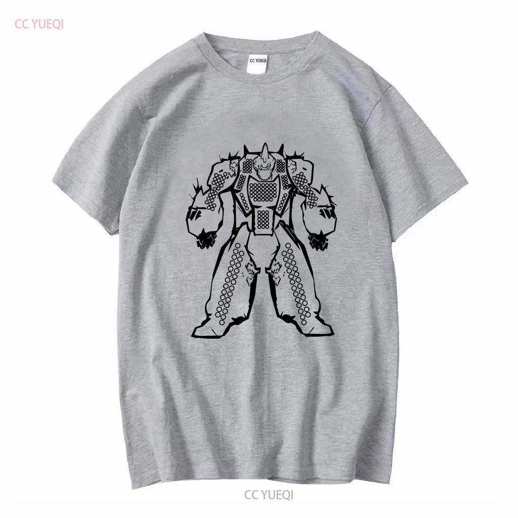 Battletech Mechwarrior Mech Schadenstabelle T-Shirt Vorder- und Rückseite Rüstungsklasse 10 Handgemacht s für Gamer Cool Robot Vintage Gewaschen