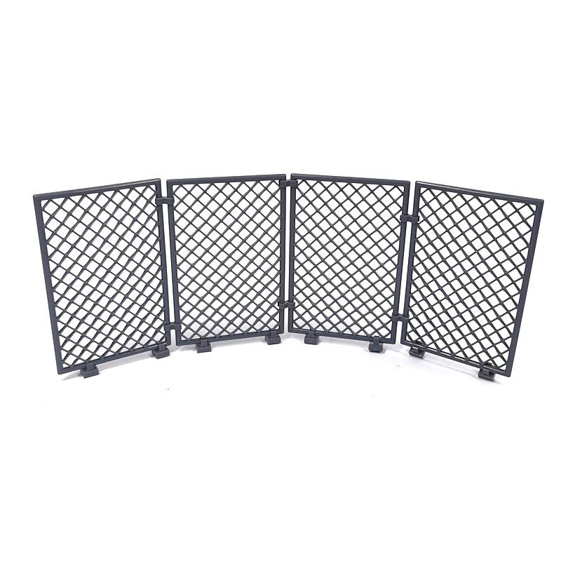 Recinzione Figurina Militare Fai da Te Recinzione in Rete di Ferro Decorazione Scena Compatibile Blocco da Costruzione a Piccoli Particelle Giocattolo Garage