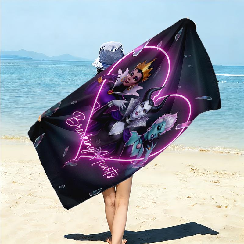 Villains Towel Large Quick-Drying Microfiber soft S-Square Pants-s Beach Towel for Travel Fitness Bathing Camping. 0730s146