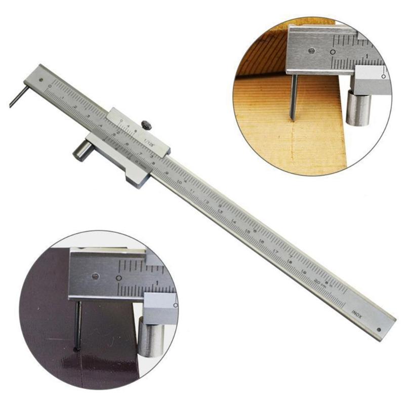 Student Friendly Stainless Steel Caliper 200/300mm Length Double Measurement System With Easy to Read Vernier Scale