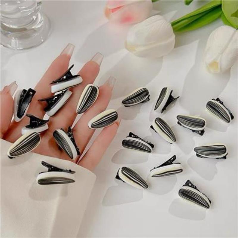 10-50pcs/set Simulation Fun Melon Seeds Hairpin Female Side Forehead Bangs Hairpin Summer Cute Funny Duck Bill Clip Headdress