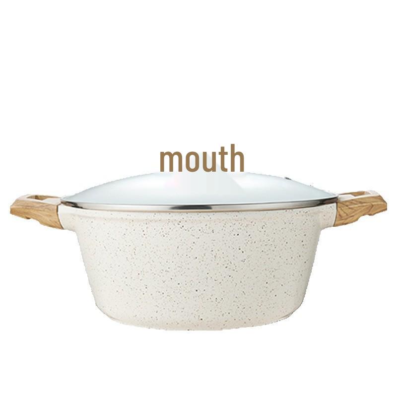 Mingjue Non-stick Maifan Stone Soup & Stew Double-ear Pot for Induction Cookers