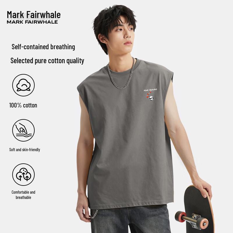 Mark Fairwhale Men s Cotton Graphic Vest 5XL