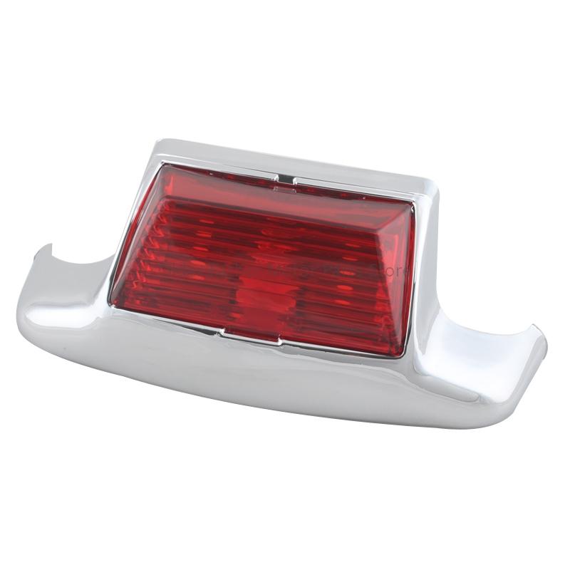 Chrome Motorcycle LED Front Rear Fender Tip Light For Harley Road King FLHR Heritage Softail Classic FLSTC Electra Glide