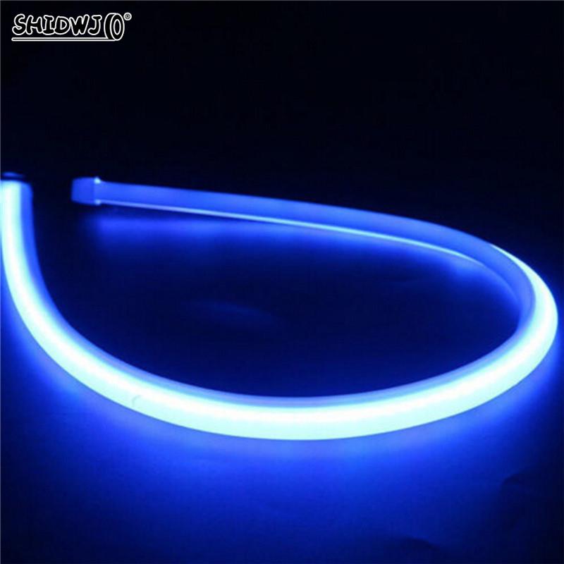 30CM Soft LED Strip Light DRL Flexible LED Tube Strip Daytime Running Lights Turn Signal Angel Eyes Car Styling Singnal Lamp