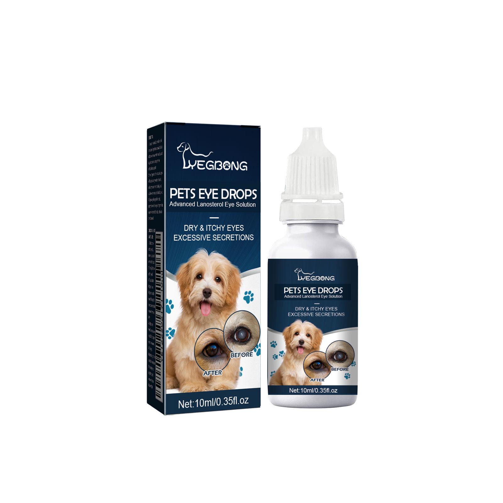 

Yegbong Pet Eye Drops for Removing Tear Stains & Relieving Itchy Eyes in Cats & Dogs