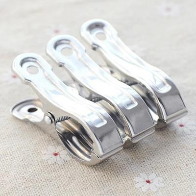 5/10pcs Stainless Steel Clips Clothespin Big Beach Chair Towel Clip Clamp for Quilt Windproof Clipping Clamps