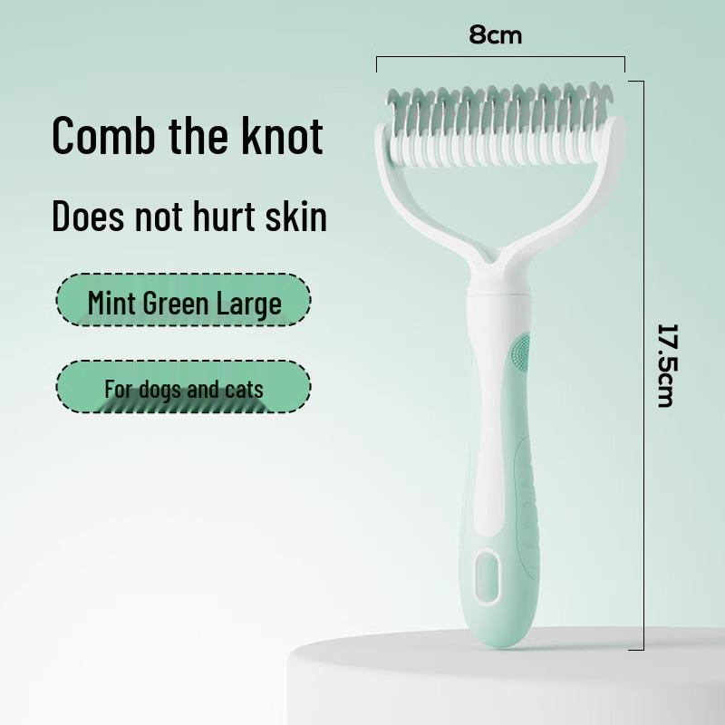 Pet Knot Opener and Grooming Comb for Dogs & Cats – Removes Loose Hair & Detangles Long-Haired Pets