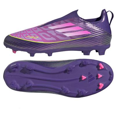 F50 League Soccer Shoes Laceless Purple