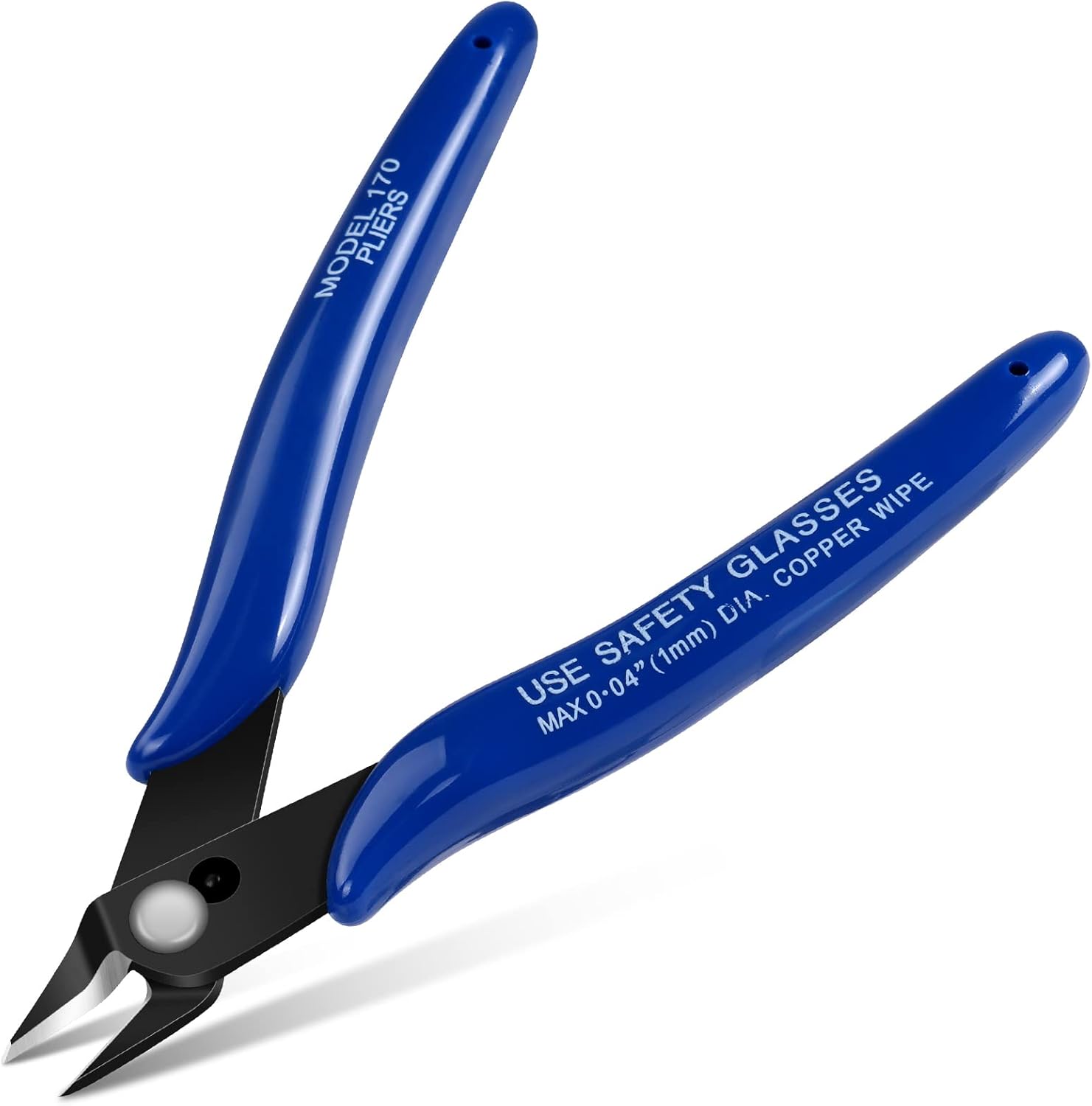Wire Cutters, Spring-loaded CRV Steel Diagonal Flush Cutters for Electrical & Home Use–Heavy Duty Precision Side Cutting Pliers