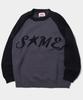 SOME PLACE Raglan Some Lettering Logo Graphic Oversized Long Sleeve Knit_ 3 Colors