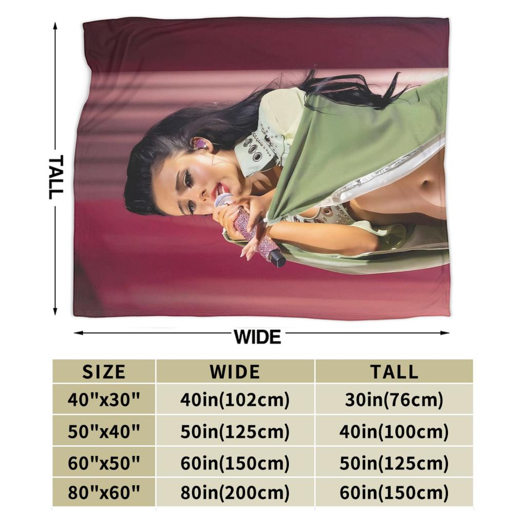 Jessie Murph Hysteria Tour 2025 Blanket  Super Soft Aesthetic Plush Throw Blanket For Home Decor Flannel Bedspread Bed Cover