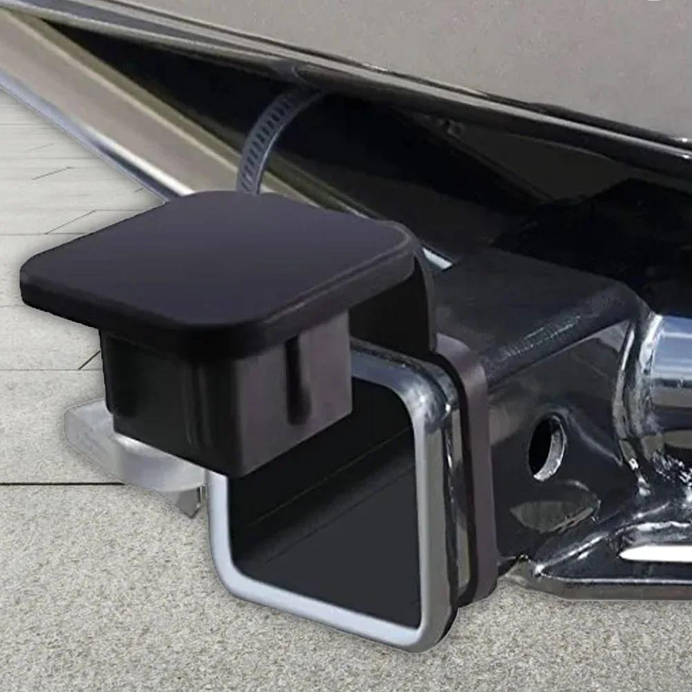 Tow Plug Tube Cap Protector Trailer Hitch Receiver Cover Plug Waterproof 2 Inch Receiver Auto Square Plug Tow Hook Cover