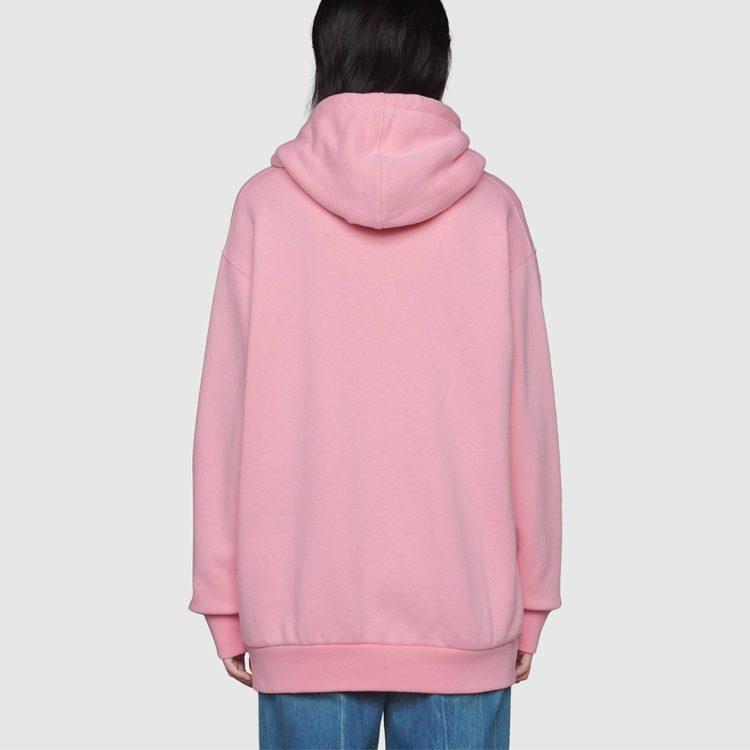 Gucci X Disney Sweatshirts Women's Pink Hooded Non Detachable Moderate 615061-XJDC7-5358