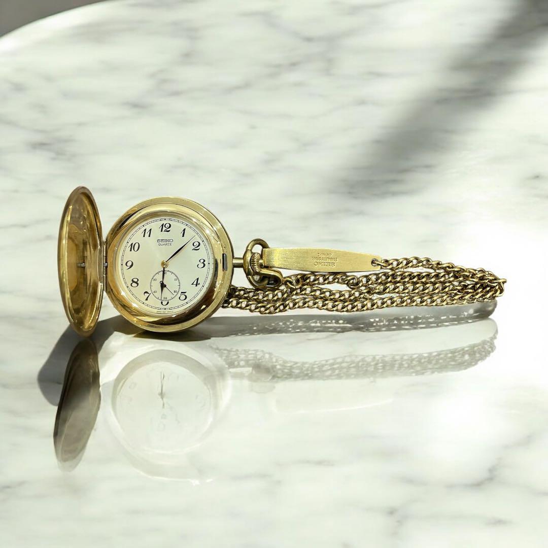 

[Б/У] Золотые карманные часы SEIKO, подаренные премьер-министру