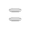 30pcs PVD Never Fade Stainless Steel Necklace Connectors Clasps Double Big Hole Bar Links Stick Bracelet Findings Jewelry Making
