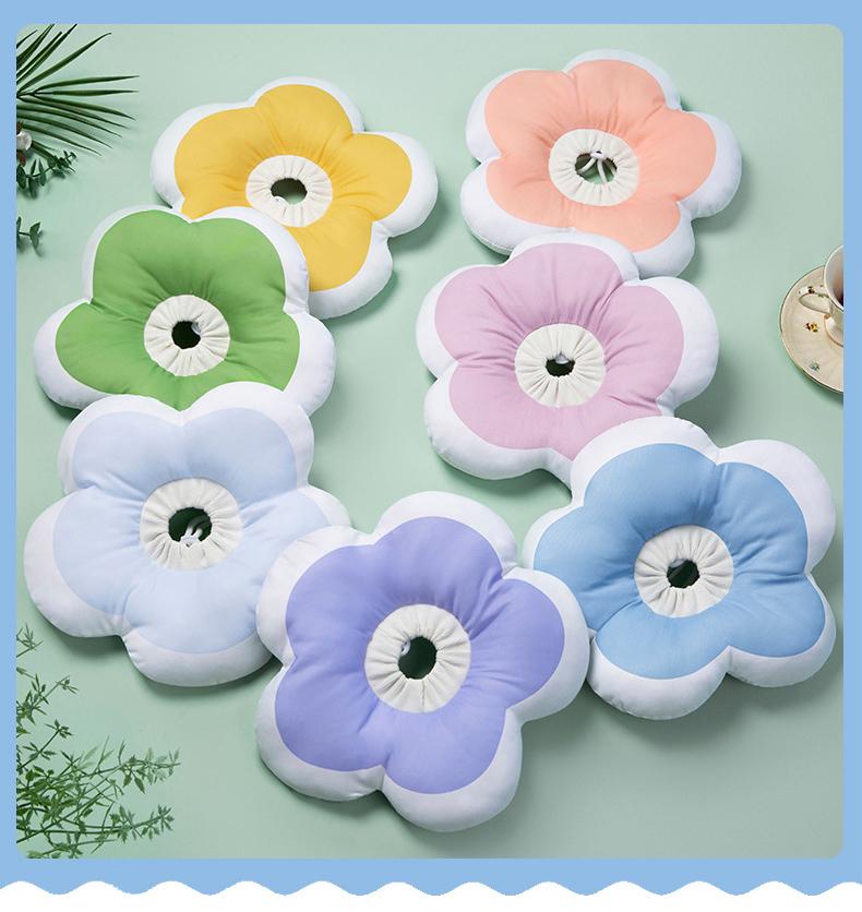 Elizabeth collar dog and cat flower collar does not affect eating anti lick head cover anti bite soft collar pet supplies