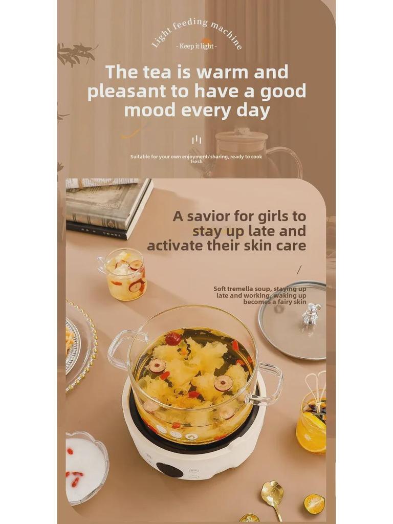 Multifunkční skleněná konvice na čaj: Kompaktní design pro domácnost nebo kancelář