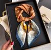 New Silk Scarf Neckerchief Women'S Silk Square Scarf Purse Luxury Scarves For Women Designer Silk Headscarf Bandana