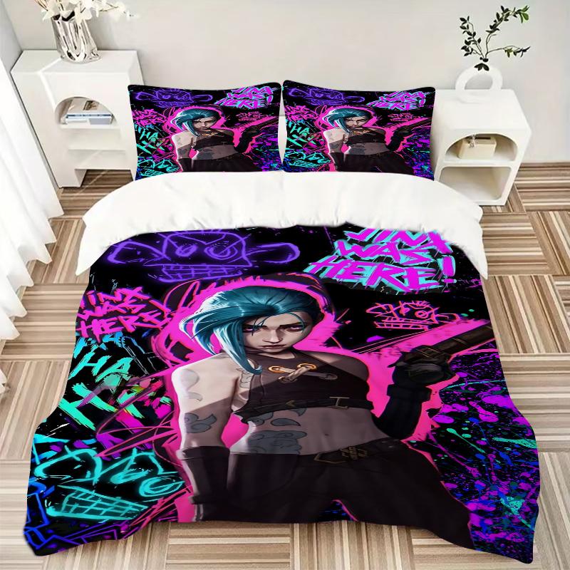 3Pcs Graffiti Art Night Scene Bedding Sets For All Sizes New 3D Printed Bed Cover Comforter Duvet Cover Pillowcase Bedroom Decoration
