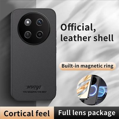 Capa Magnética de Couro de Luxo para Negócios com Borda Macia para Honor Magic7 Lite Magic7Lite 5G