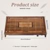 Wood Tea Tray Exquisite Kung Fu Tea Tray Vintage Chinese Tea Serving Tray 17 Inch Chinese Tea Table with Water Storage Drainage