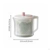 Manual Salad Drier Split Design Transparent Slotted Basket Fruit and Vegetable Dryer