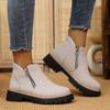 Women Simple And Stylish Boots Plus Size Platform Shoes Women  Thick Sole Ankle Boots Fashion Comfortable For Women