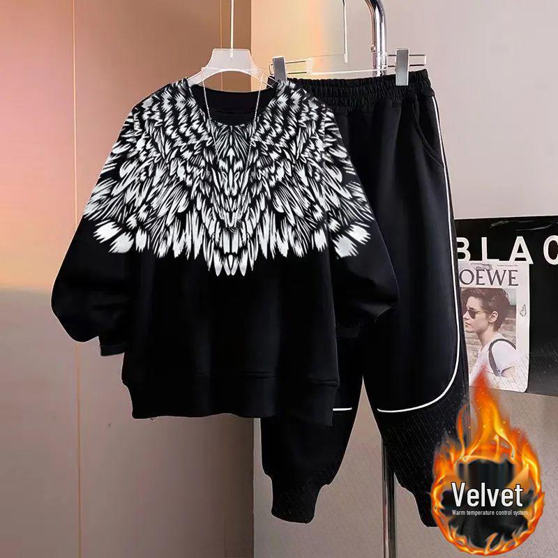 Teen Boy Handsome Hoodie and Sweatpants Set - Junior High Long Sleeve Autumn/Winter Outfit for Big & Tall Boys Age 15