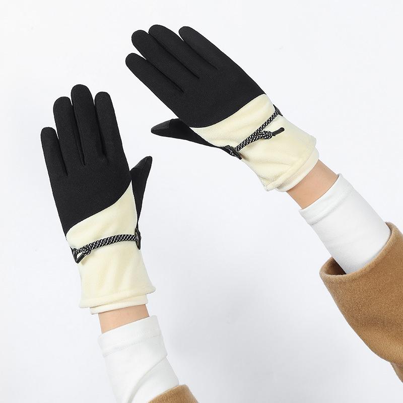 Ski Gloves for Women In Winter Outdoor Windproof Waterproof Warm Fleece Thickened Couple Cycling Cold Protection Touch Screen Winter