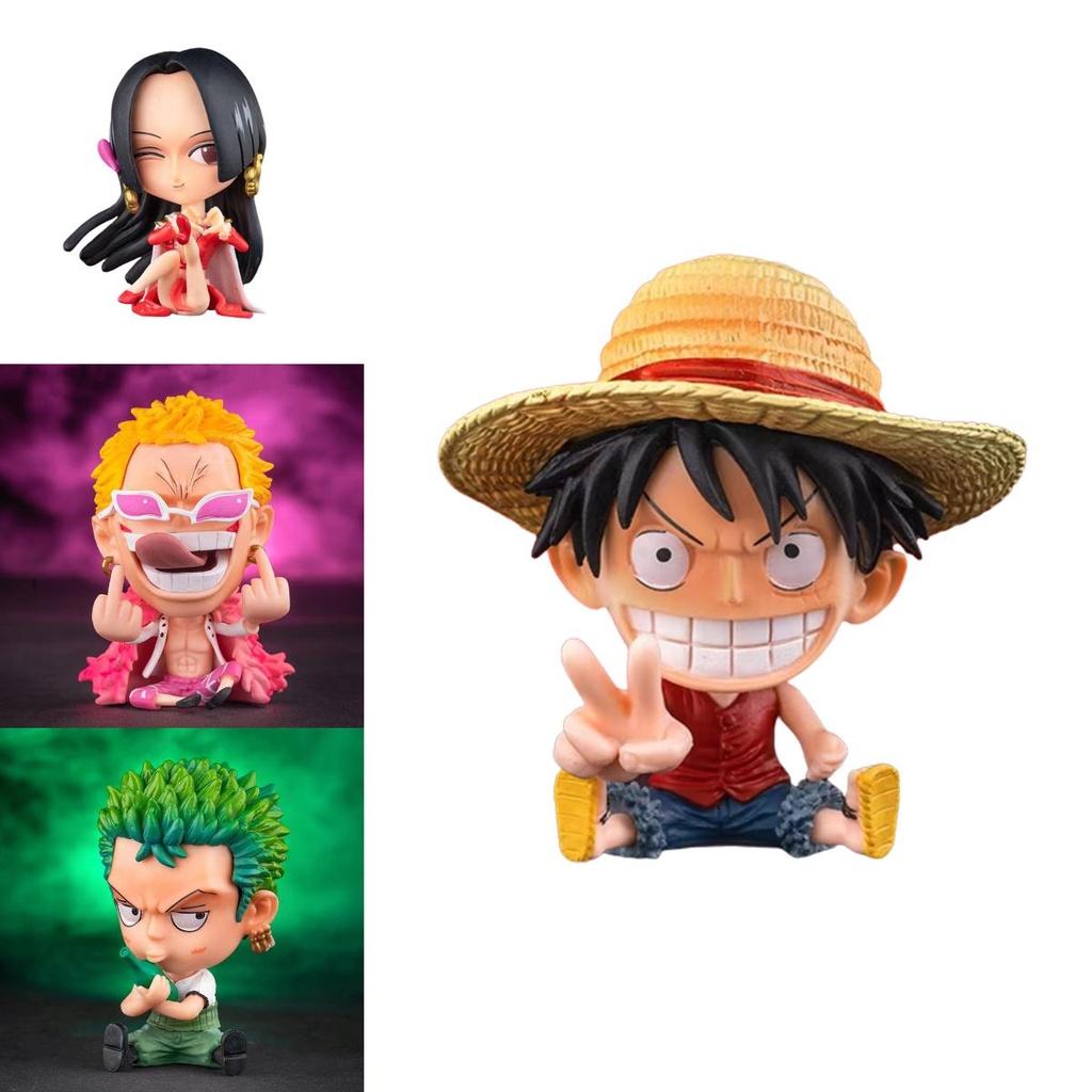 One Piece Luffy Chopper Boa Hancock Pvc Figures Kids Gift
